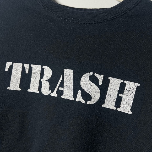 Vintage Trash Spellout Crewneck Sweatshirt Small - Picture 2 of 4
